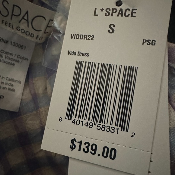 L*SPACE Vida Dress. New with tags. Size small - Picture 8 of 8